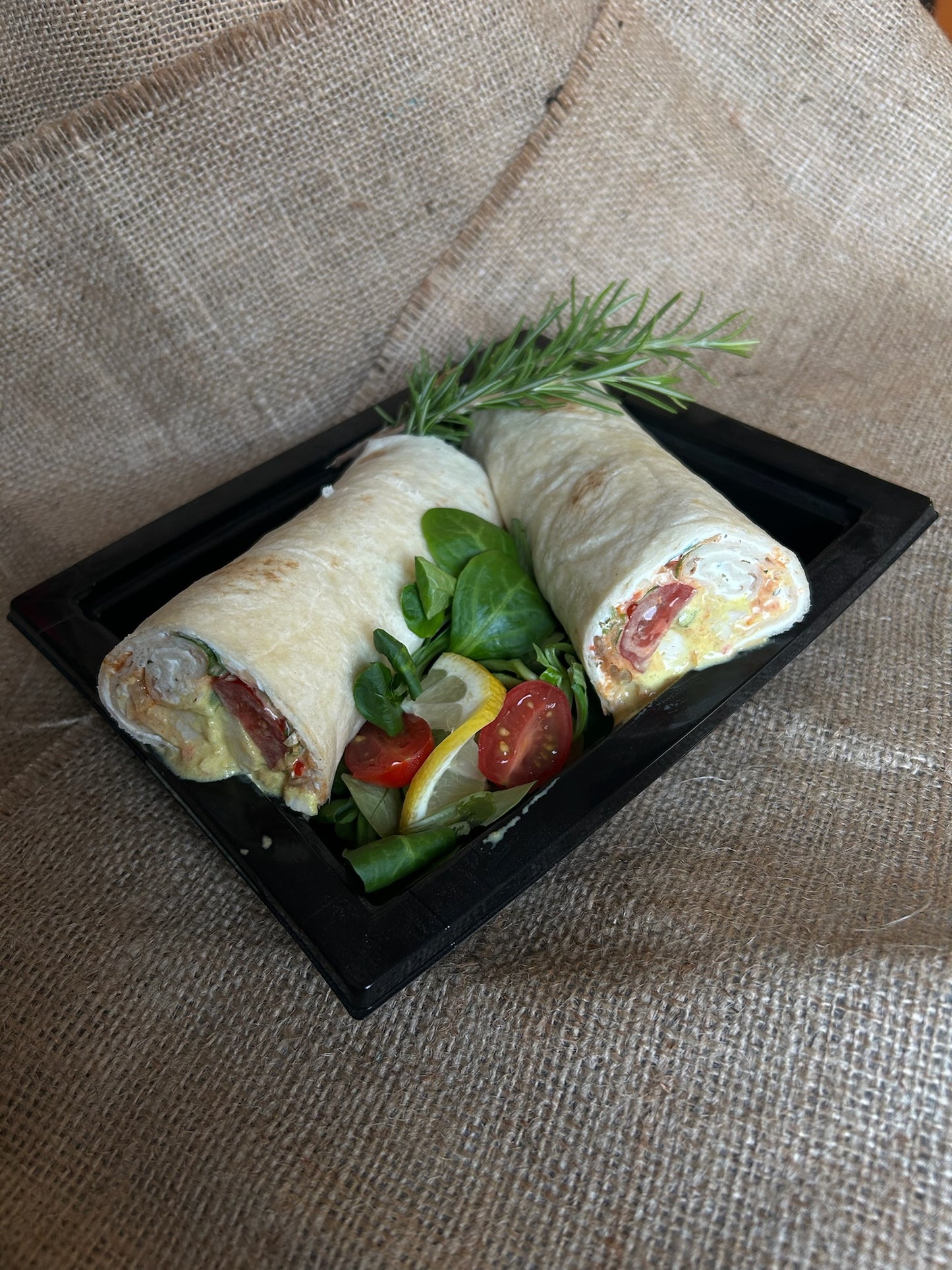 1/2 Wraps au Poulet Curry crudité