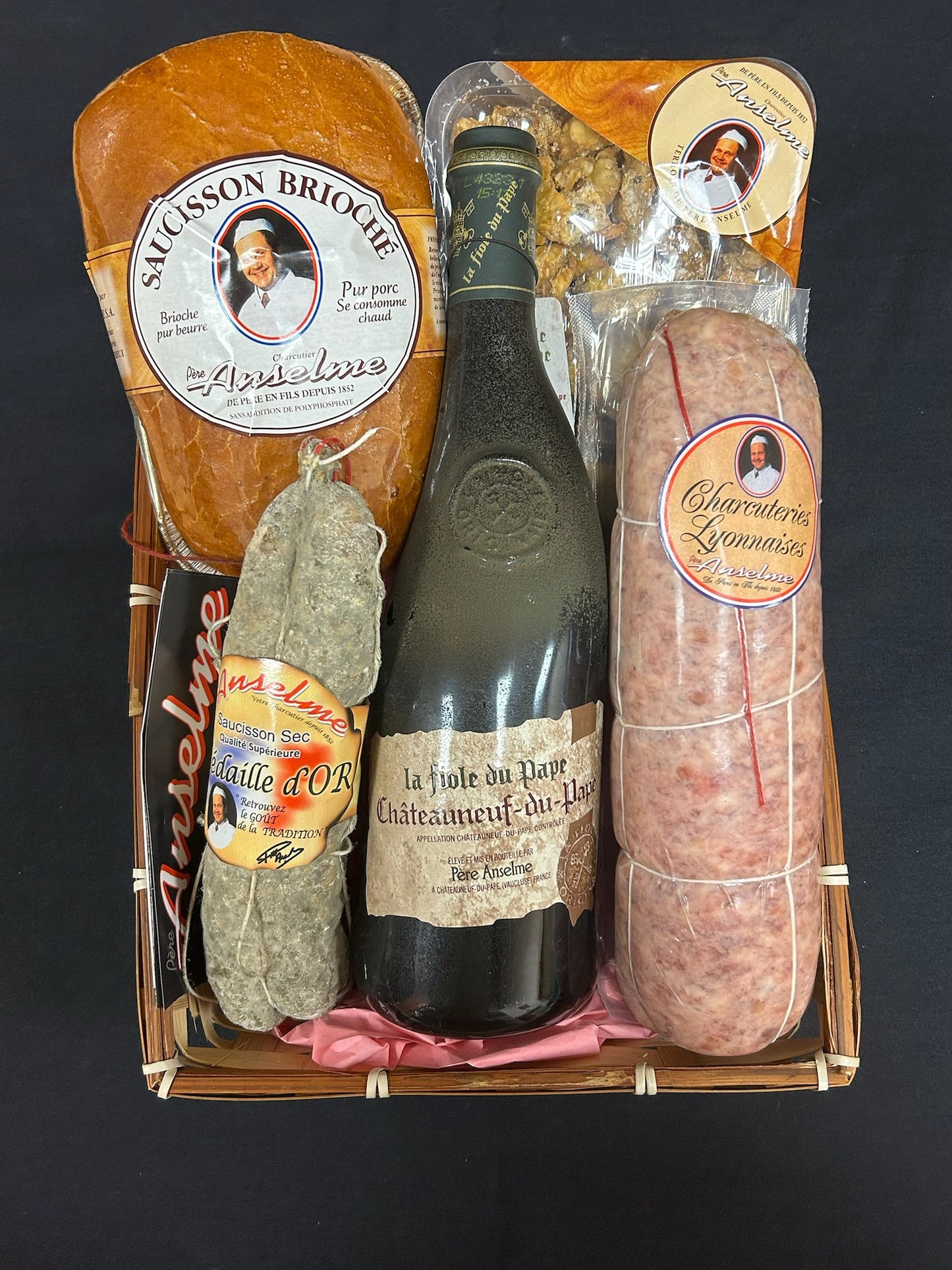 Panier Fiole Châteauneuf-du-pape "Père Anselme"
