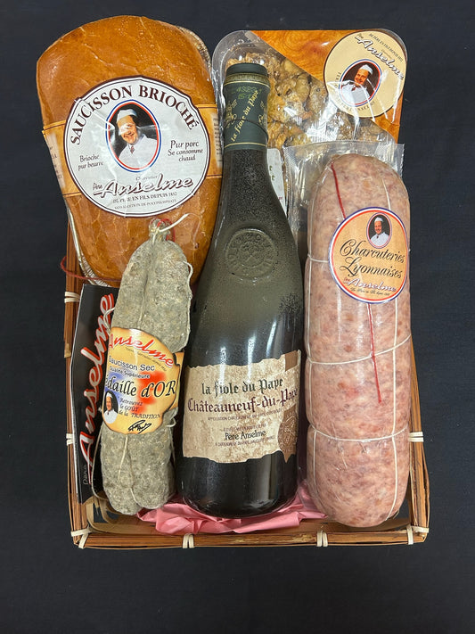 Panier Fiole Châteauneuf-du-pape "Père Anselme"