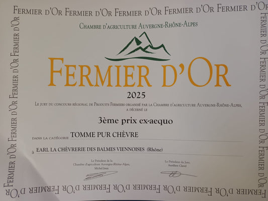 Tomme de Chèvre " Médaille de Bronze 2023,2025"