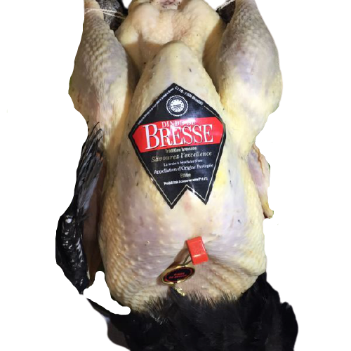 Dinde Effilée De Bresse AOP - env 3,5 kg / 8 pers