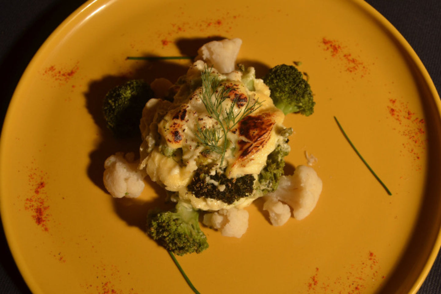 Gratin de Brocolis et Choux Fleur à la Mozzarella