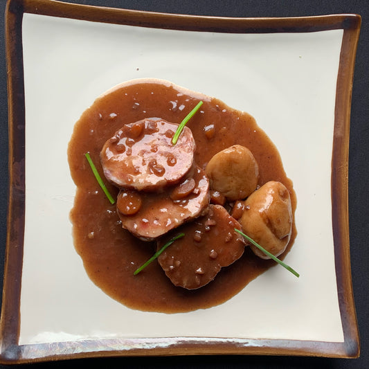 Duo de Sabodet et Saucisson Lyonnais au Beaujolais