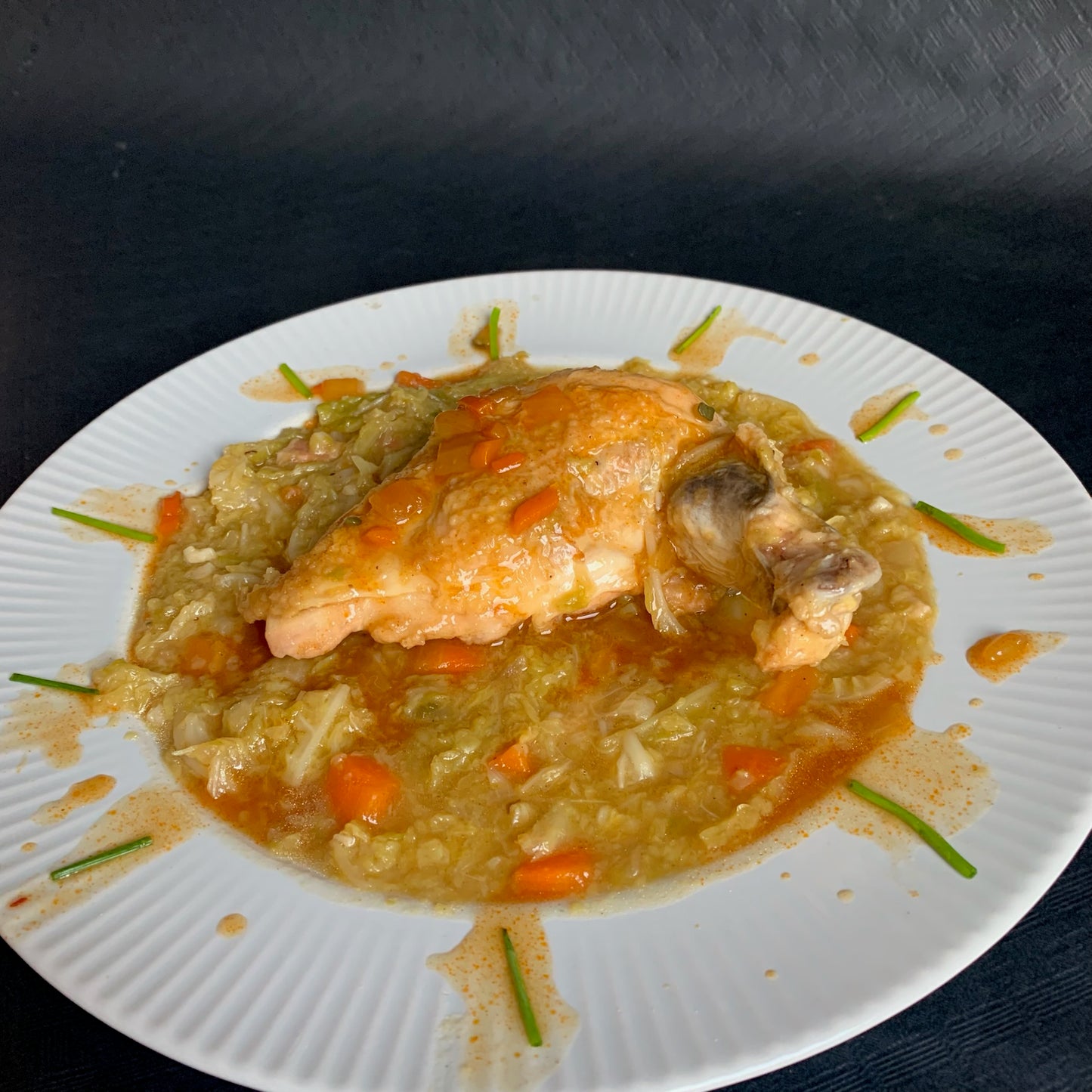 Cuisse de Pintade sauce forestière