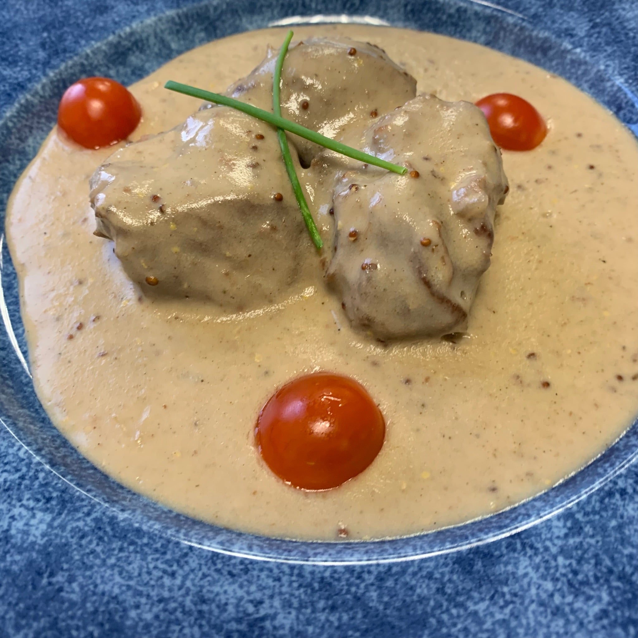 Joue de Porc Braisée à la Moutarde