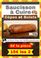 Saucisson à Cuire aux Cèpes et Bolets 5%