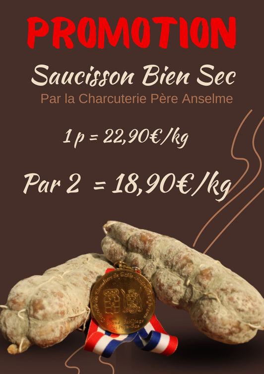 Saucisson Sec Médaillé d'Or 