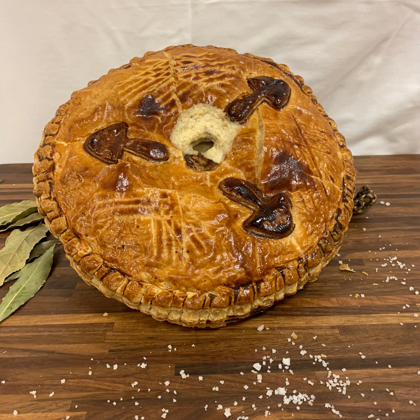 Tourte Charcutière au Jambon cuit supérieur et Champignons