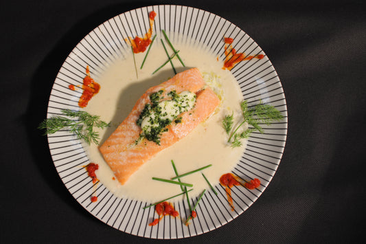 Pavé de Saumon à la Mozzarella